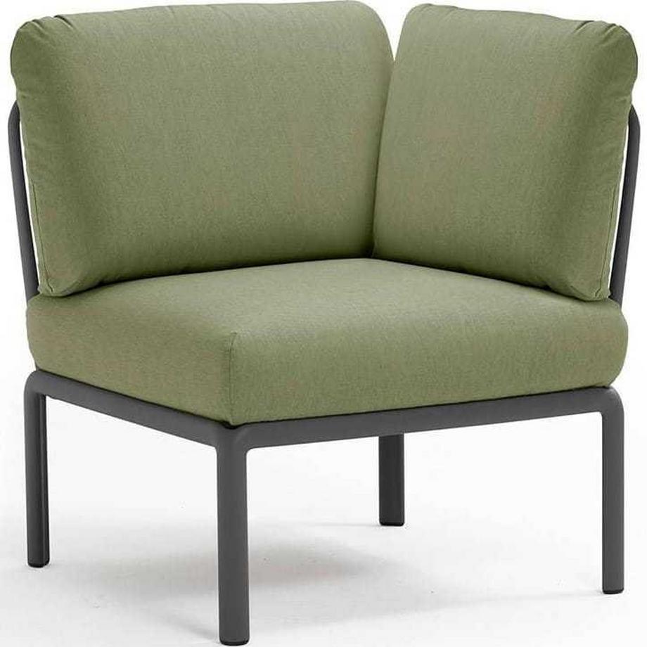 Gartenlounge komodo eckelement anthrazit