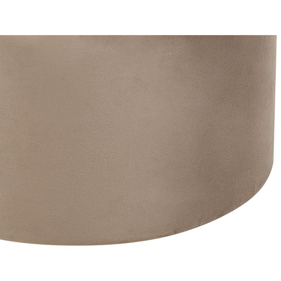 Beliani Pouf mit Stauraum 2er Set aus Samtstoff Modern MEDFORD  