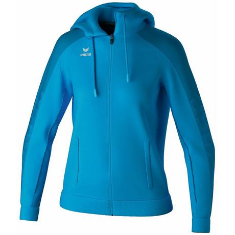 Erima  sweatjacke mit kapuze, damen evo star 