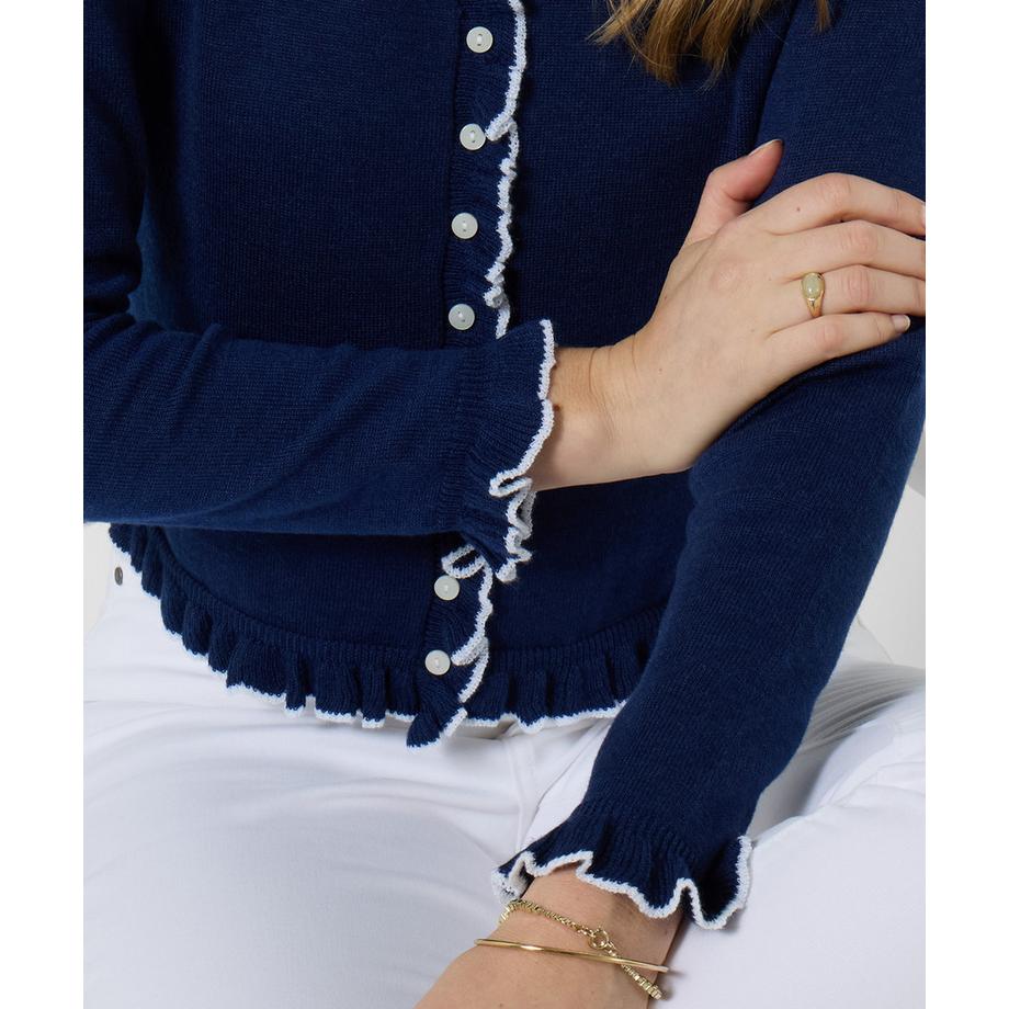 Joe Browns Cardigan a maglia fine con orlo a balze  