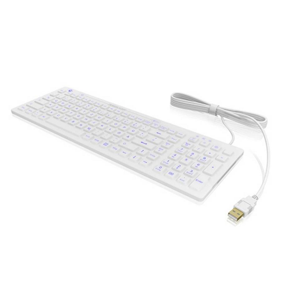 KeySonic  KSK-6031INEL clavier USB QWERTZ Allemand Blanc 