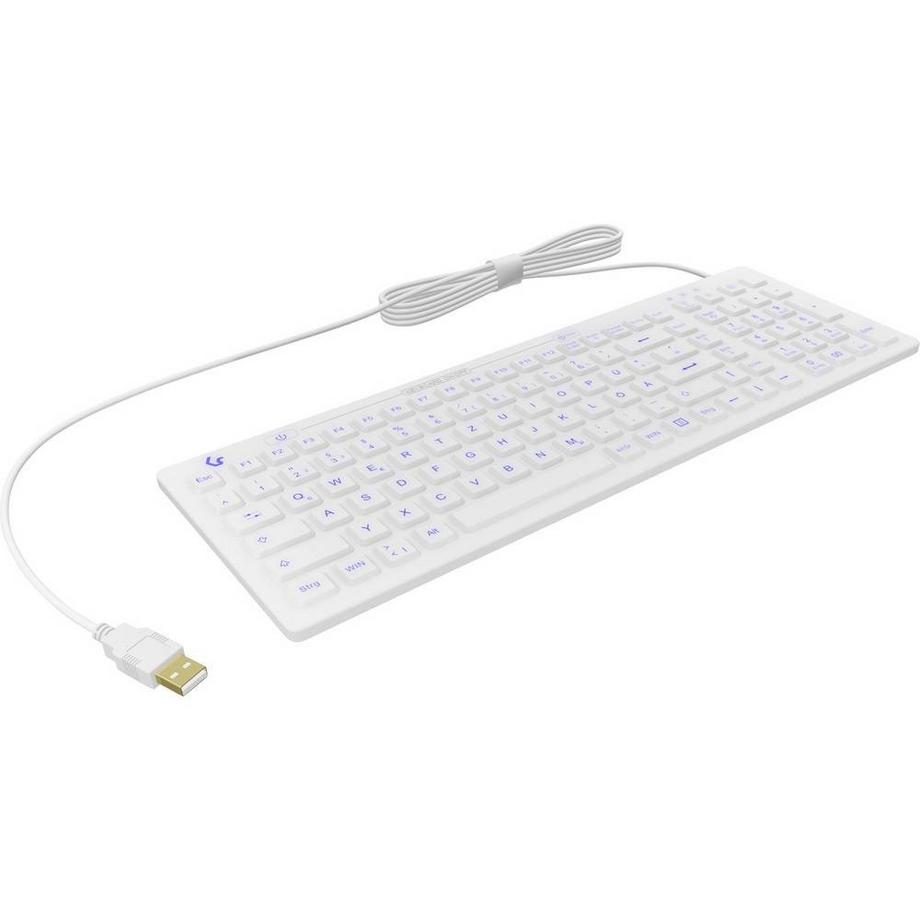KeySonic  KSK-6031INEL clavier USB QWERTZ Allemand Blanc 