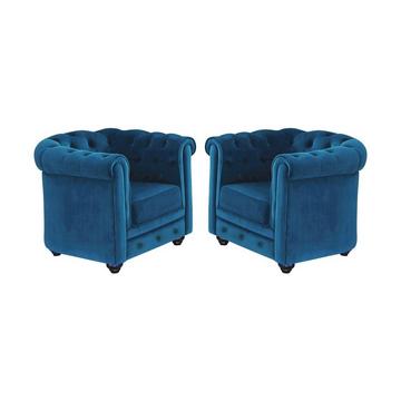 Sessel 2erSet CHESTERFIELD Samt