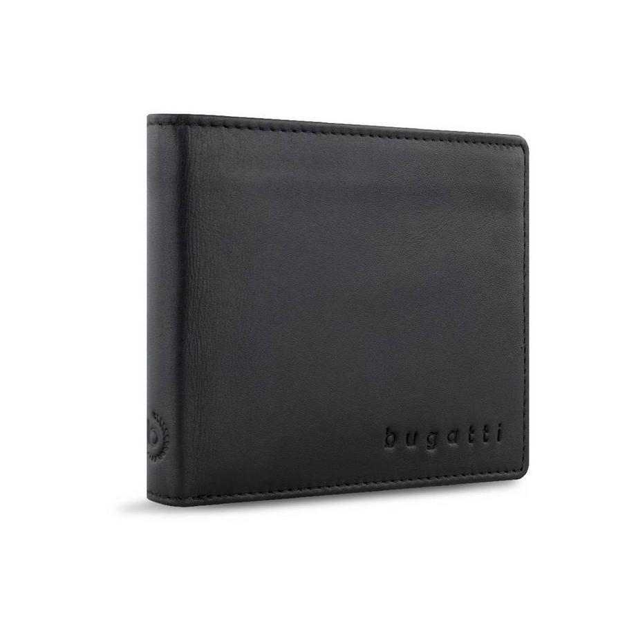 BUGATTI Primo RFID Portafoglio Klappe medium nero  