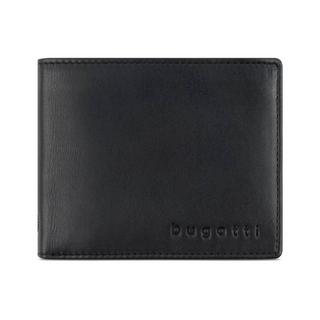 BUGATTI Primo RFID Geldbörse mit Klappe M Schwarz  