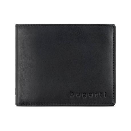 BUGATTI Primo RFID Geldbörse mit Klappe M Schwarz  