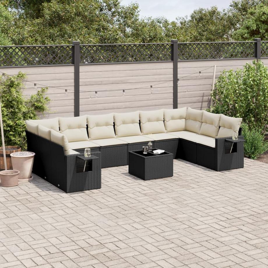 VidaXL set divano da giardino Polirattan  
