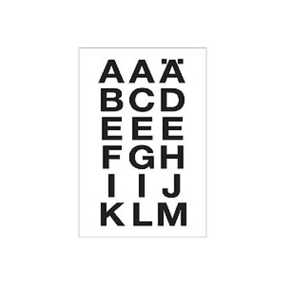 HERMA Folie 120x84mm 4135 A-Z, schwarz 2 Stück