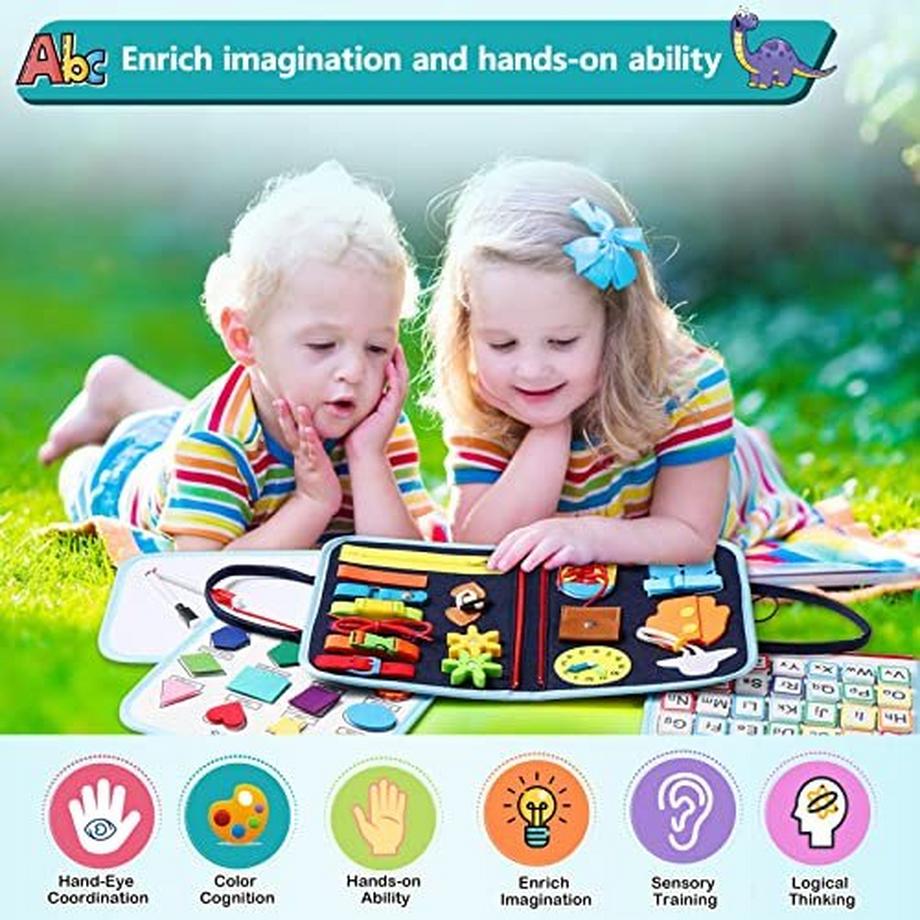 Activity-board  Busy 5 Schichten, Aktivität Board Spielzeug Baby Feinmotorik für Kleinkinder 