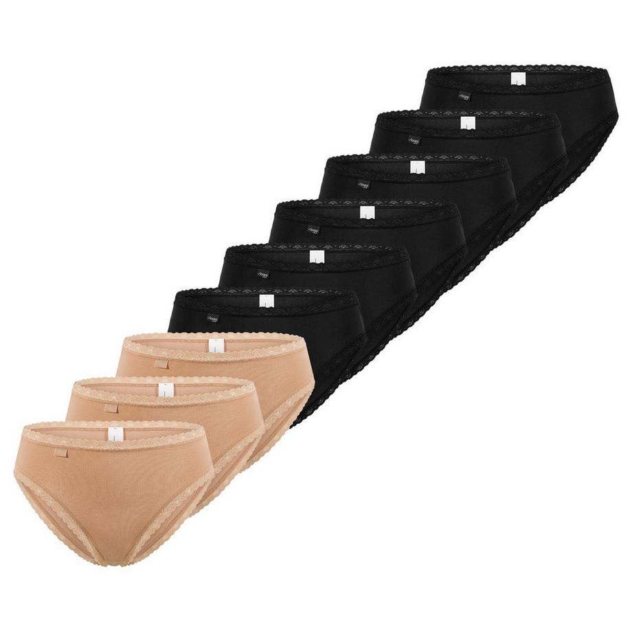 24/7 Cotton Lace lot de 9  - culottes tai