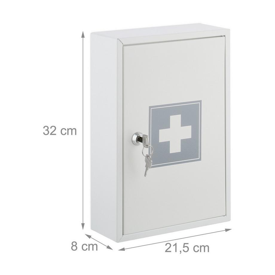 Northio Armadietto per medicinali chiudibile a chiave  