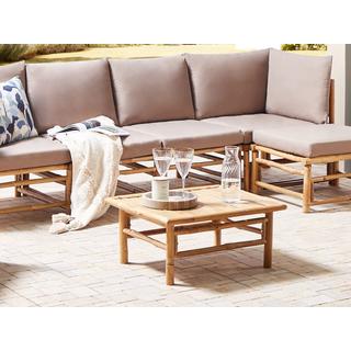 Beliani Table de jardin en Bambou Boho CERRETO  