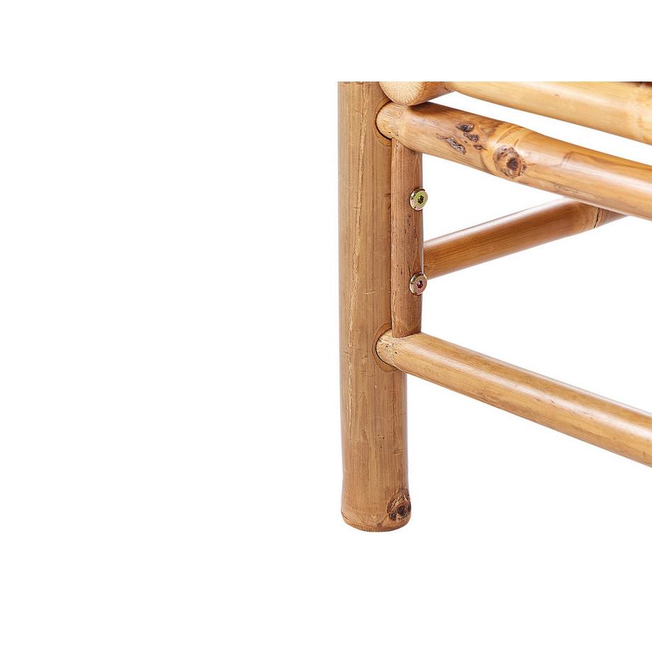 Beliani Outdoor Couchtisch aus Bambusholz Boho CERRETO  