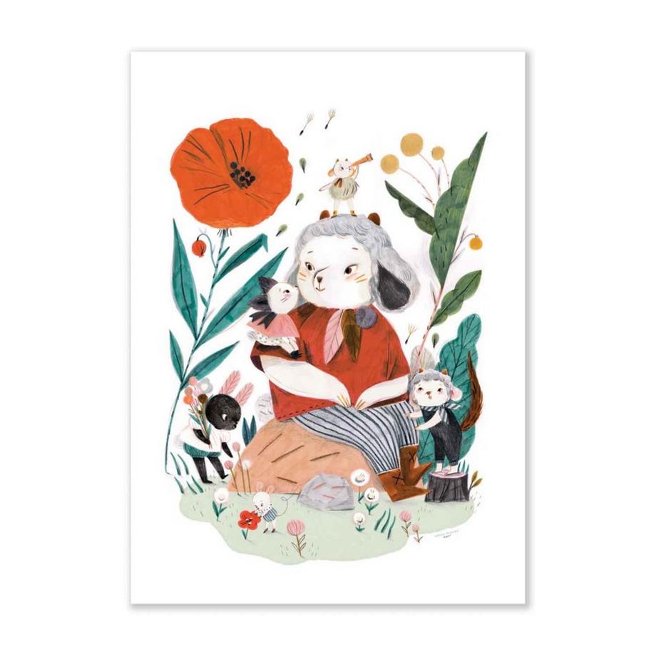 Moulin Roty Plakat Im Garten 50x70cm, Apres la pluie, Moulin Roty  