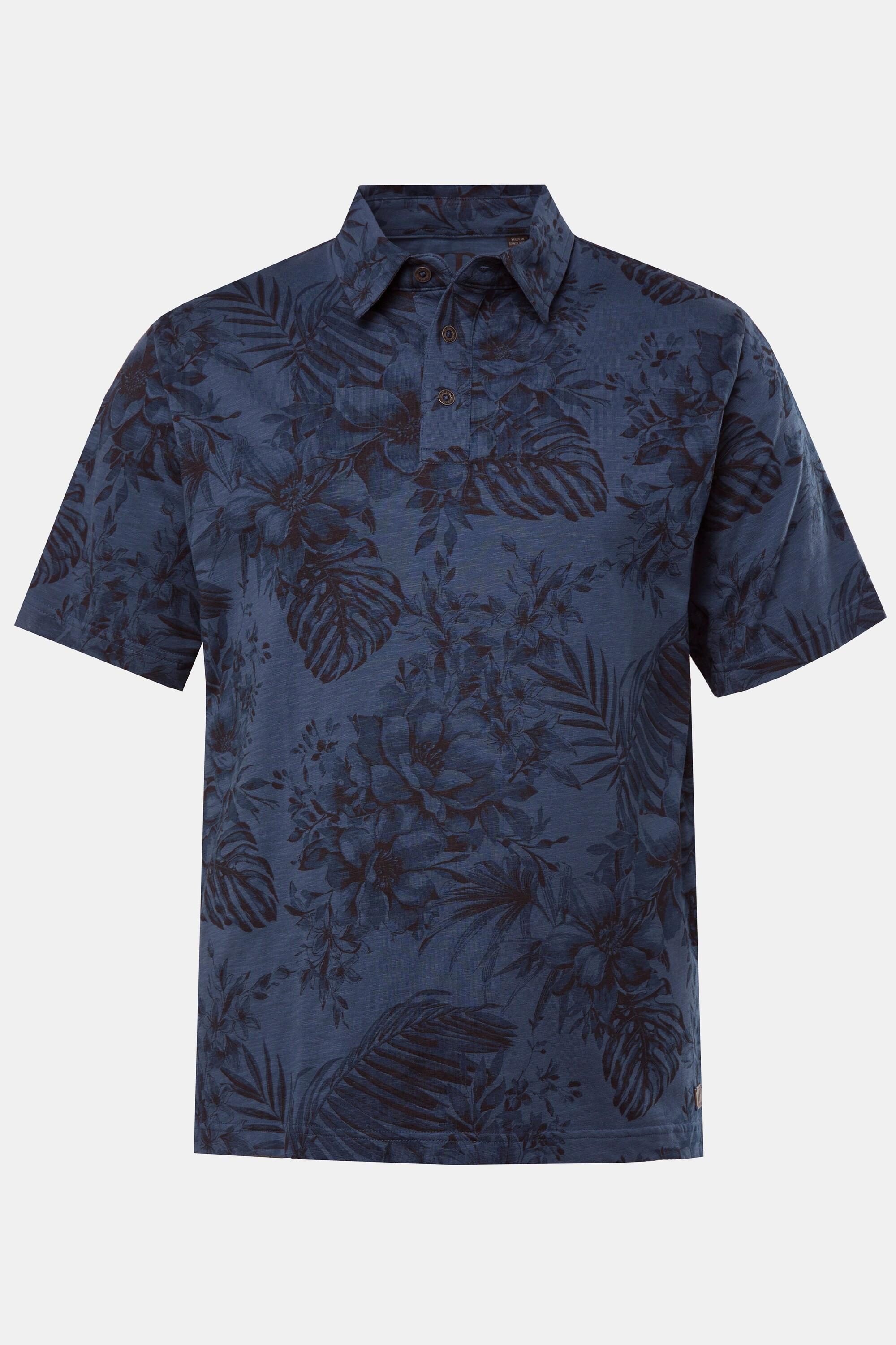 JP1880 Kurzarm Alloverprint Poloshirt  