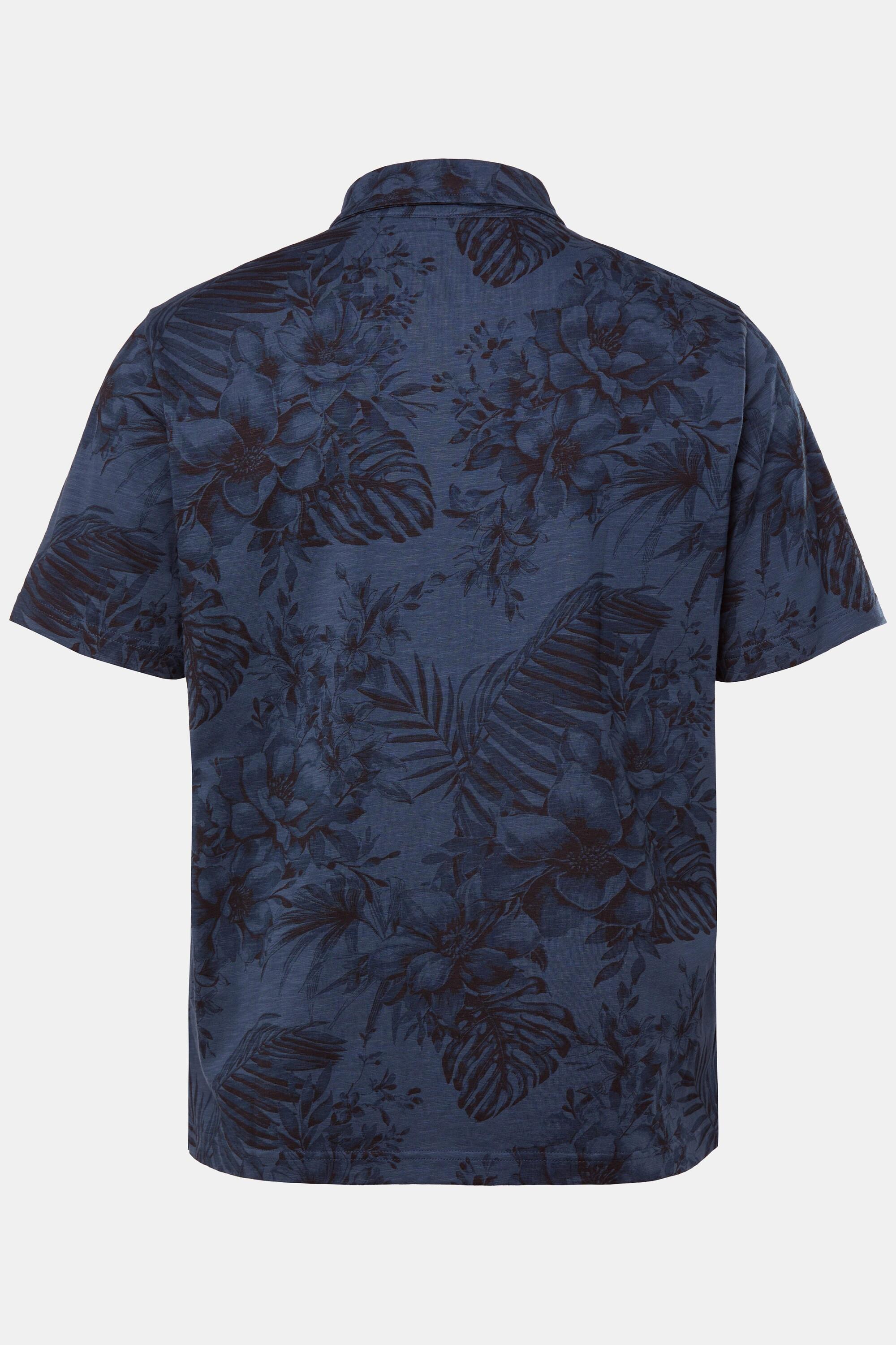 JP1880 Kurzarm Alloverprint Poloshirt  