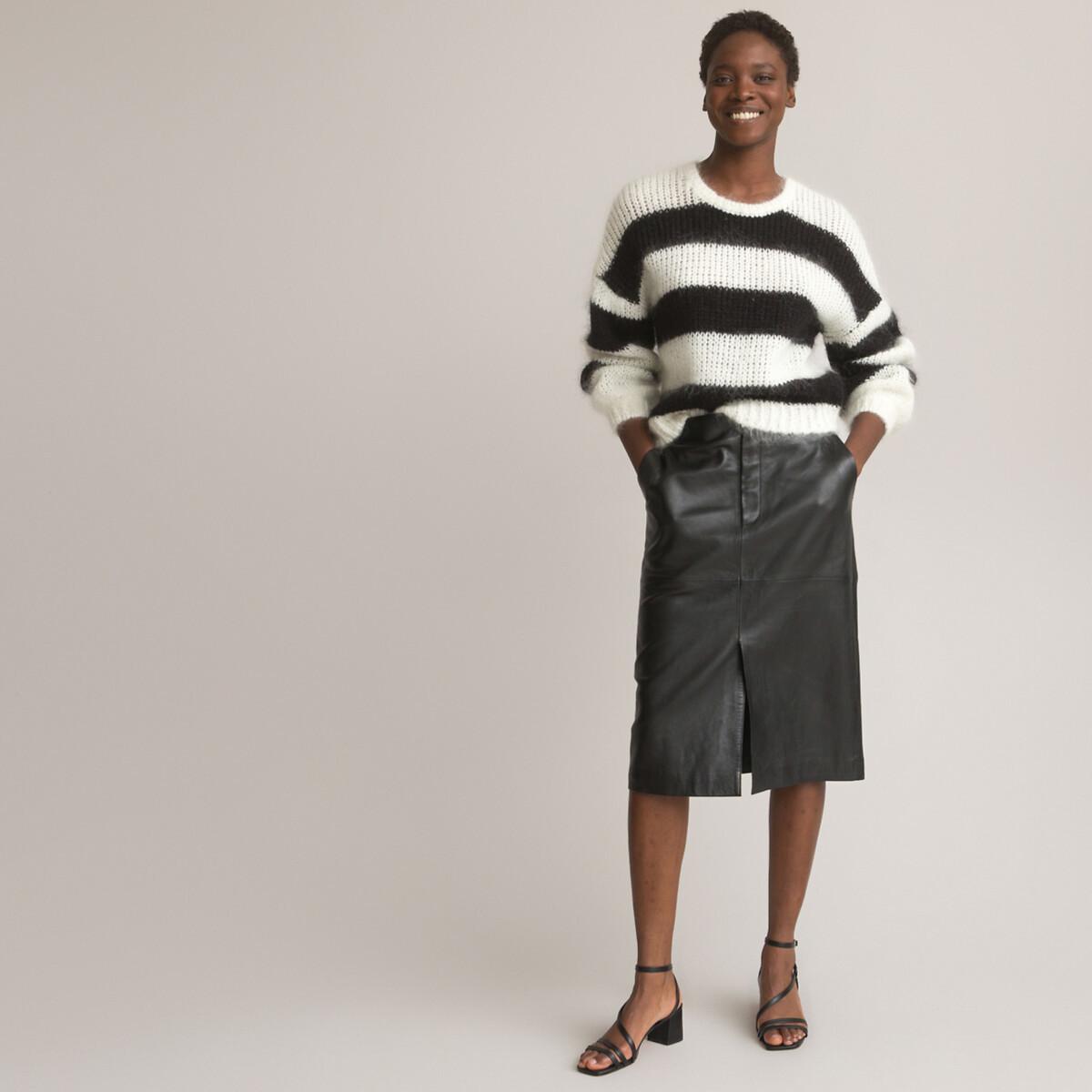 La Redoute Collections Gonna a tubino in pelle  