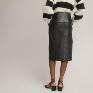 La Redoute Collections Gonna a tubino in pelle  