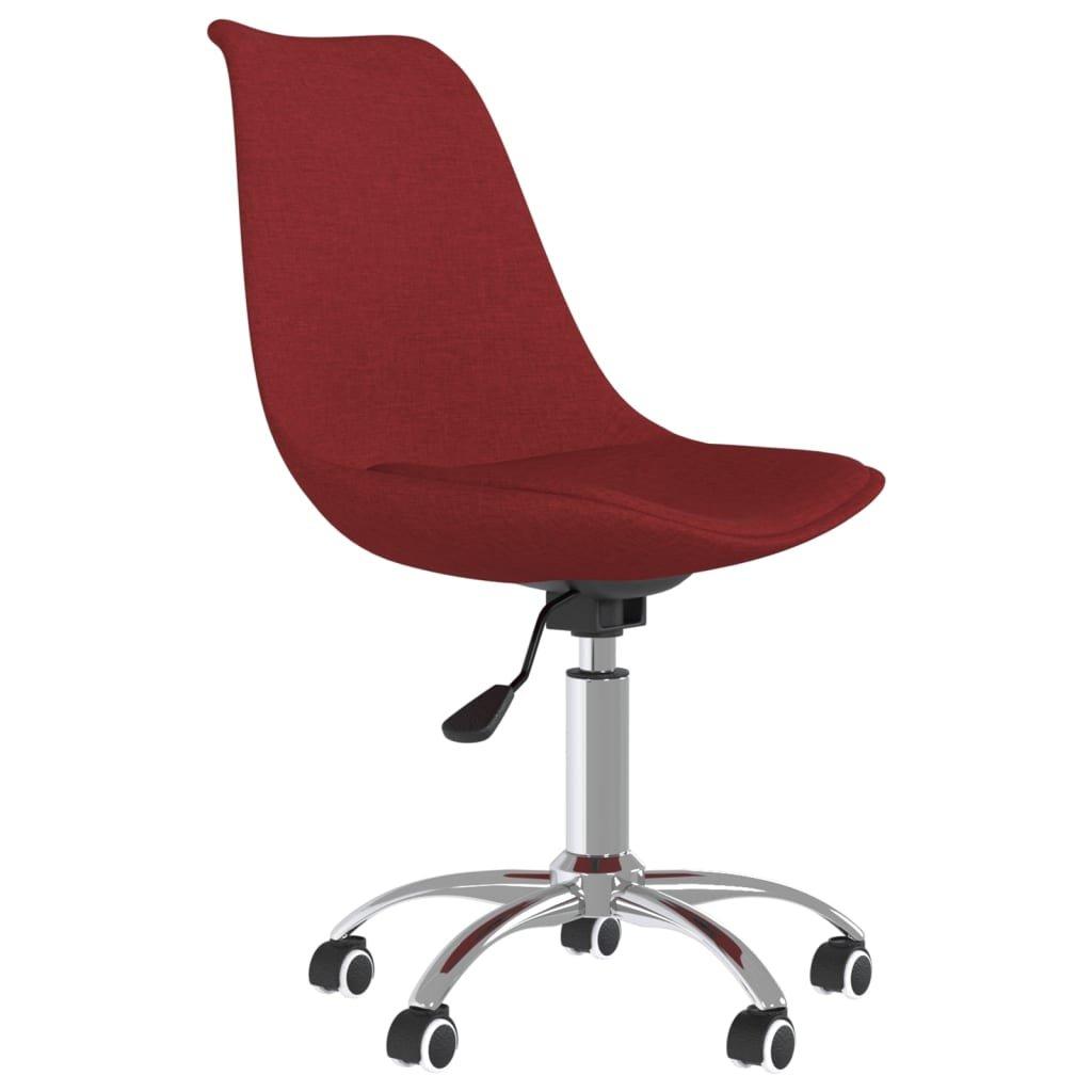 VidaXL Chaise de salle à manger pivotante tissu  