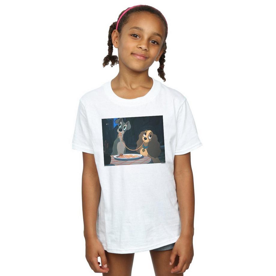 Disney  Lady And The Tramp Spaghetti Slurp TShirt 