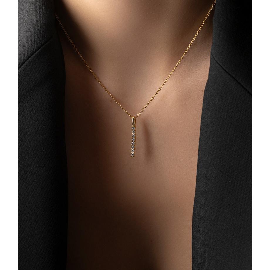 PHANTASYA  Collier 2264 Plaqué rhodium 