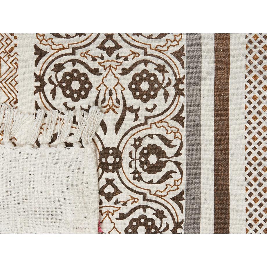 Beliani Chinsurah Coperta Plaid in Cotone Classico  