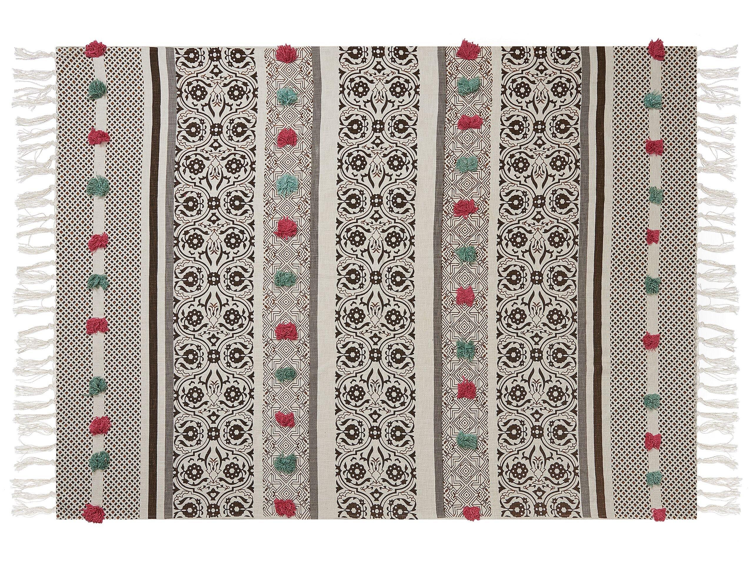 Beliani Couverture en Coton Traditionnel CHINSURAH  
