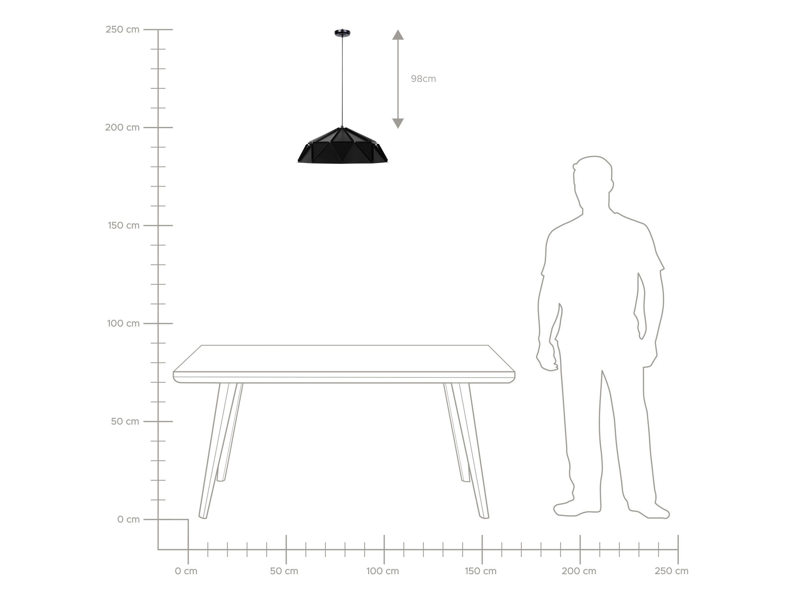 Beliani Lampe suspension en Métal Moderne SENIA  