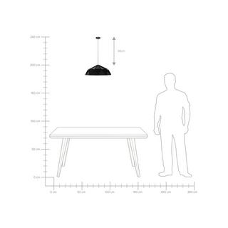 Beliani Lampadario en Metallo Moderno SENIA  