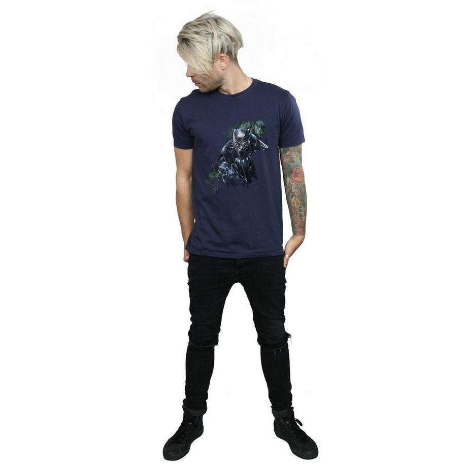 MARVEL Black Panther Grafikdruck T-Shirt  