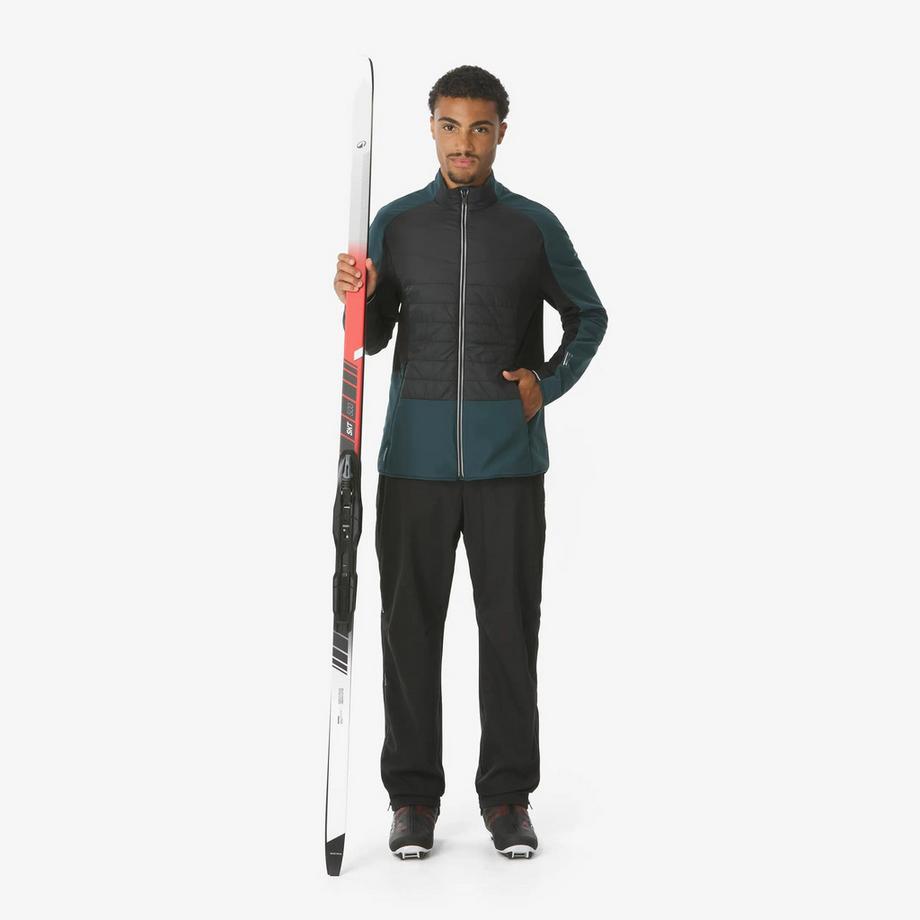 WEDZE  Langlaufjacke warm und atmungsaktiv , XCS 500, dunkelgrün 