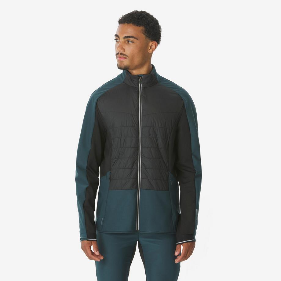 Langlaufjacke warm und atmungsaktiv , XCS 500, dunkelgrün
