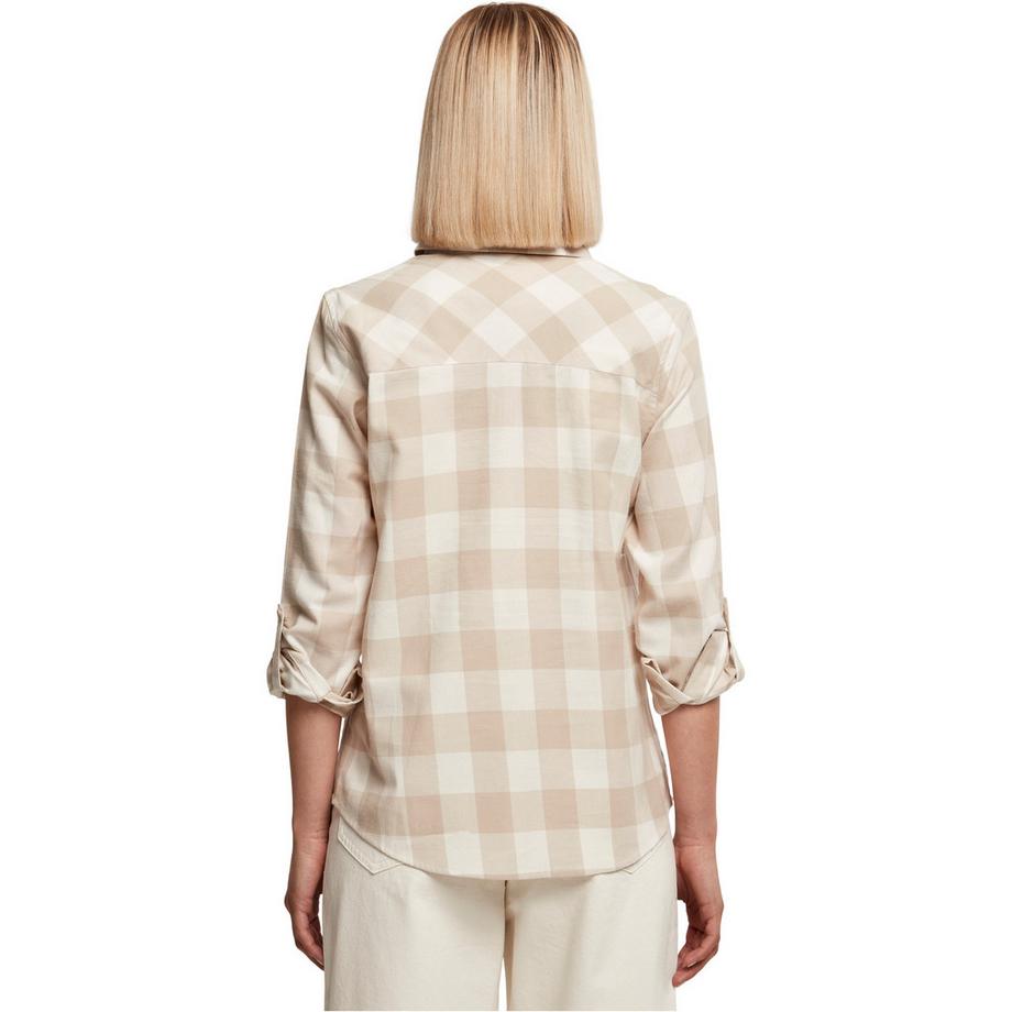 URBAN CLASSICS Camicia a quadri in flanella Turnup  