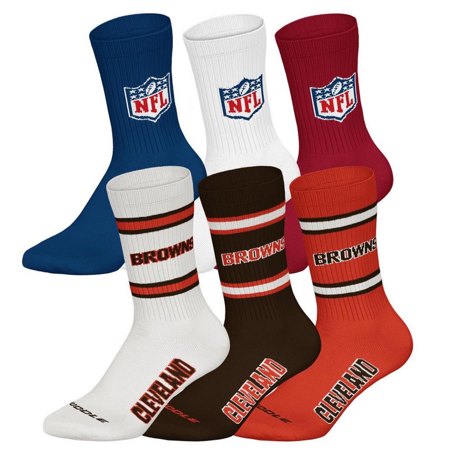 Chaussettes  Pack de 6 Stretch-NFL 6Pack Crew Socks