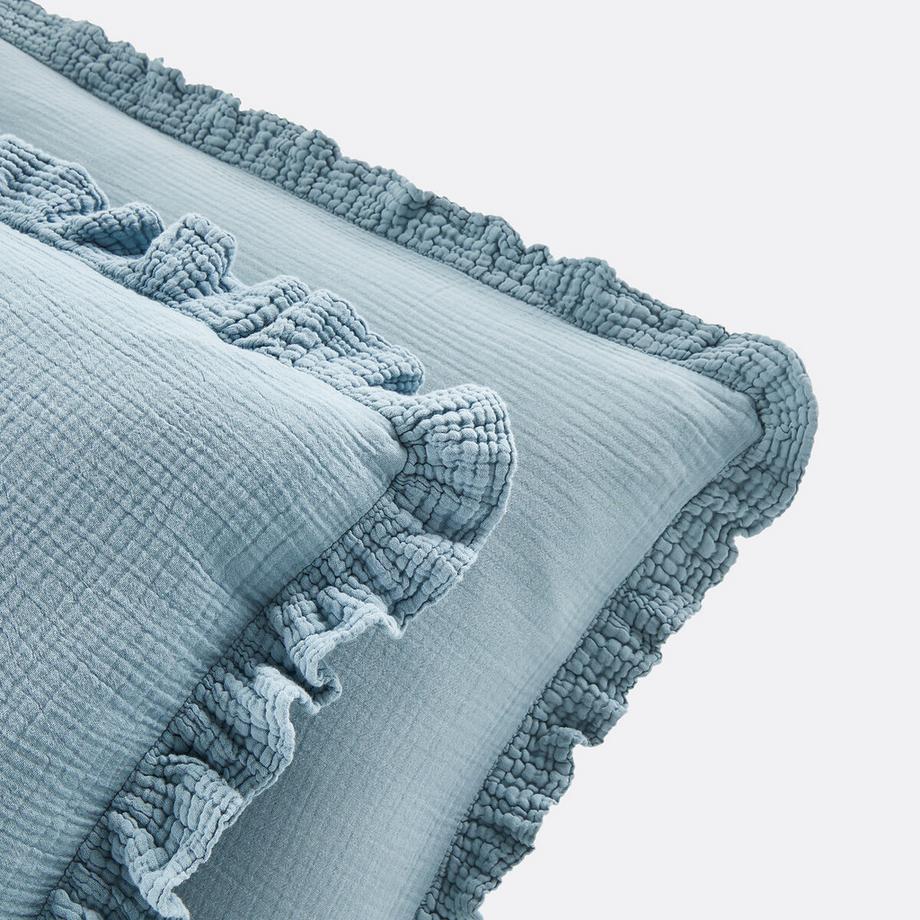 La Redoute Intérieurs Kumla Taie d'oreiller unie à volant  