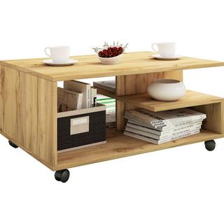 VCM Table basse en bois Table de salon sur roulettes Table basse Stango Table basse en bois Table de salon sur roulettes Table basse Stango  