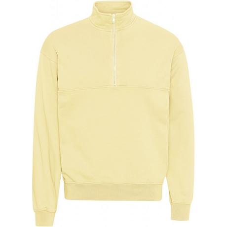 Colorful Standard Sweatshirt Half Zip Organic Soft Yellow  