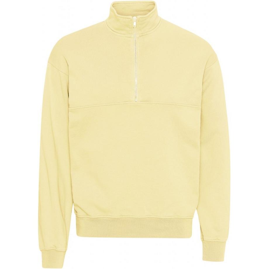 Sweatshirt 14 Reißverschluss  Organic soft yellow