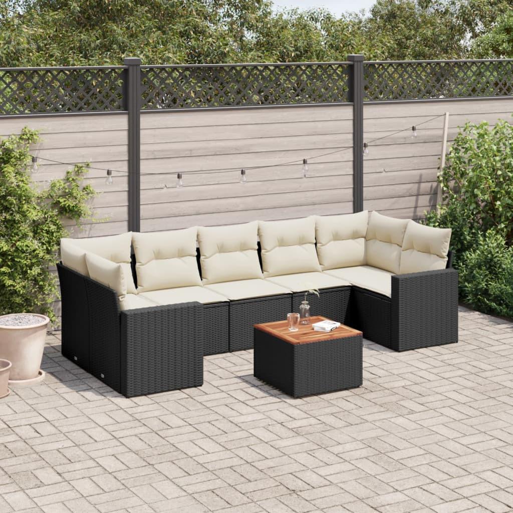 VidaXL set divano da giardino Polirattan  