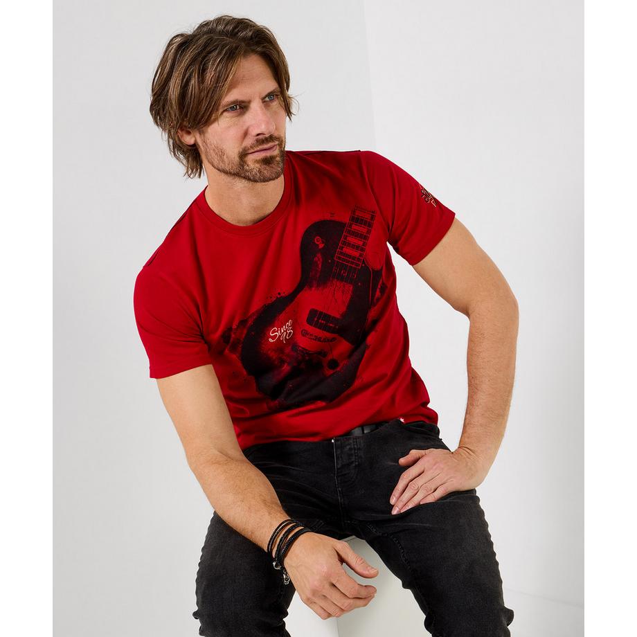 Joe Browns T-Shirt con motivo chitarra effetto acquerello  