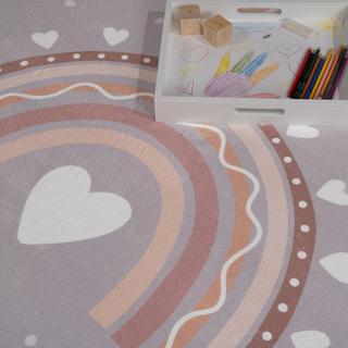 Paco Home Tapis de la chambre pour enfants arc-en-ciel  