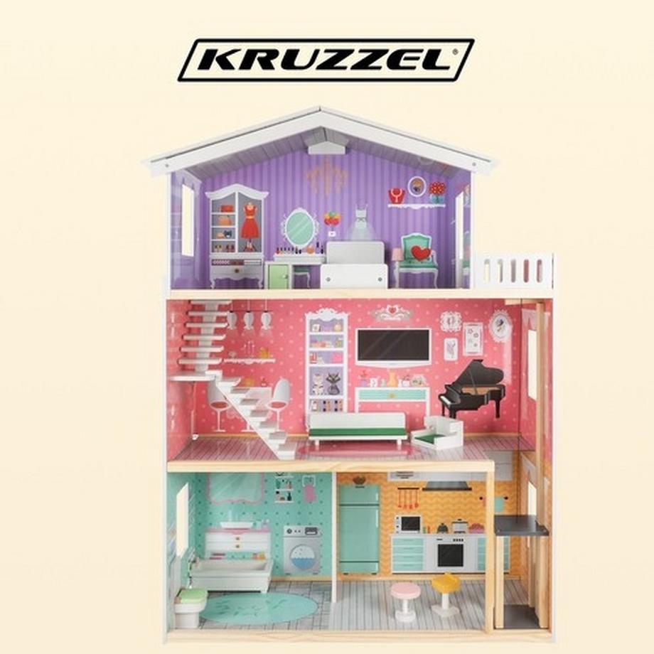 Kruzzel  Casa delle bambole Kruzzel Casa delle bambole grande 114 cm 114 cm 