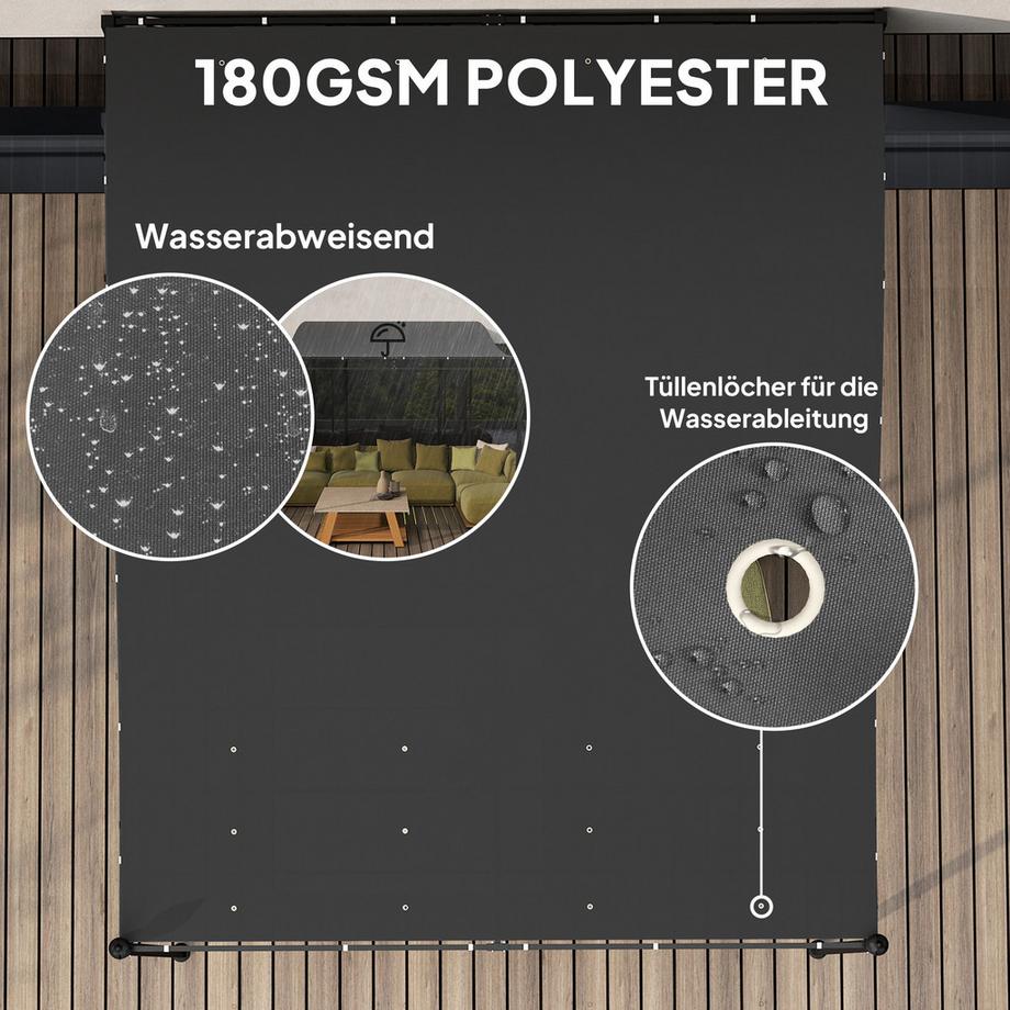 Outsunny Anbaupavillon  