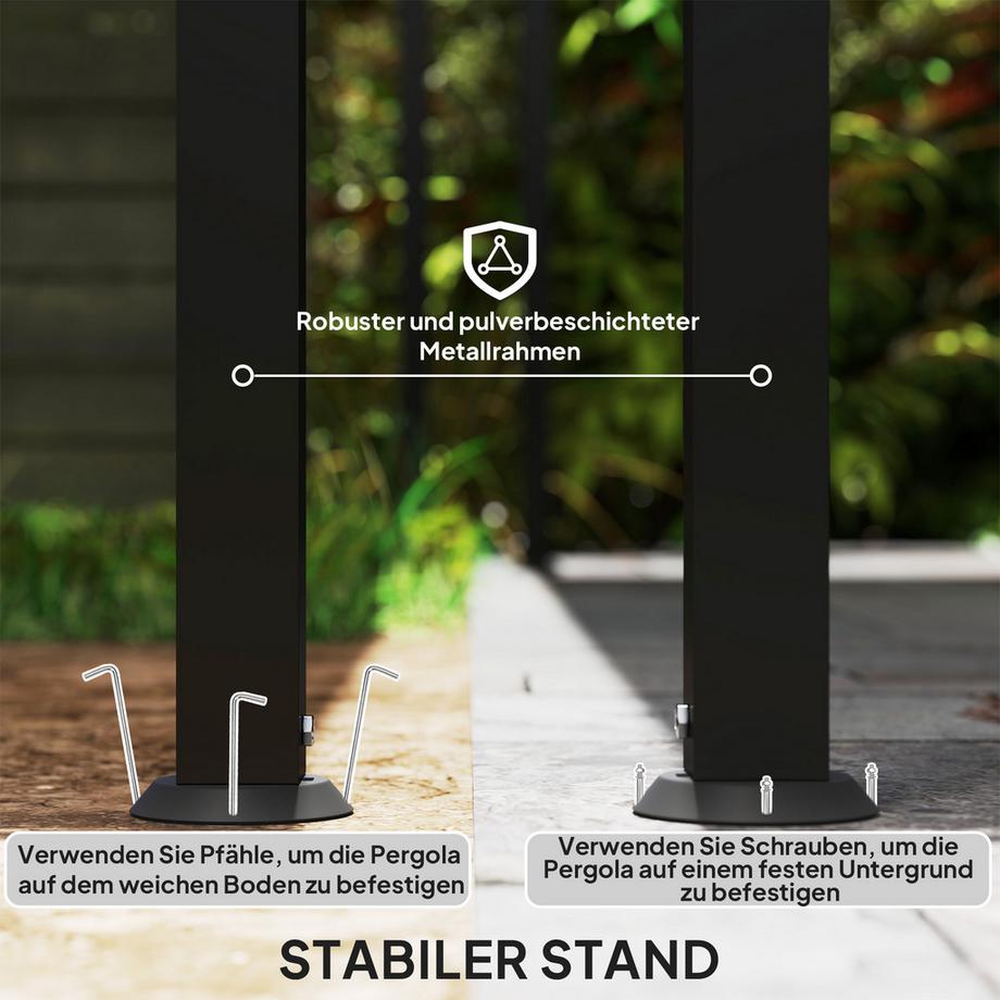 Outsunny Anbaupavillon  