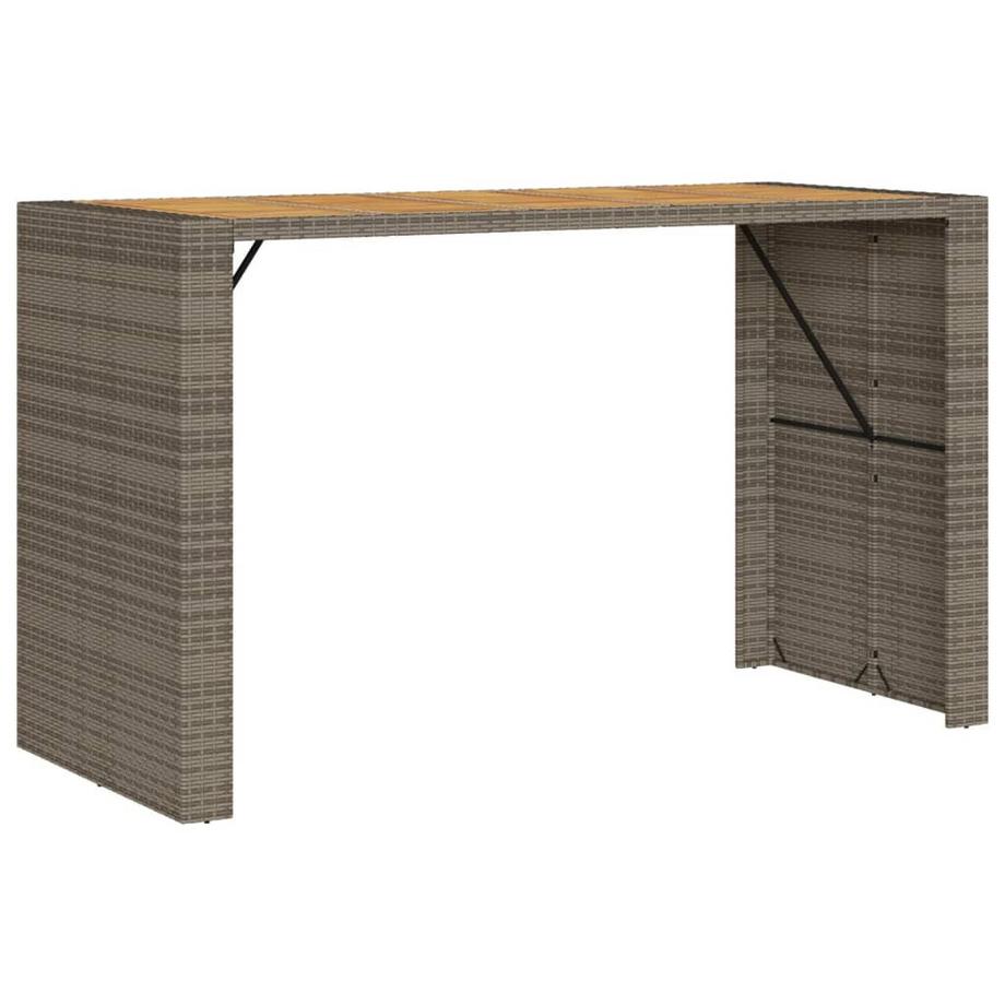 Table de bar de jardin rotin synthétique
