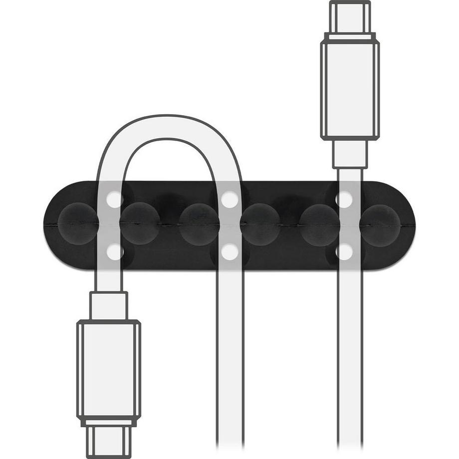 DeLock  Kabelhalter Tisch montierbar, Oberfläche montierbar, geeignet für Wandmontage 