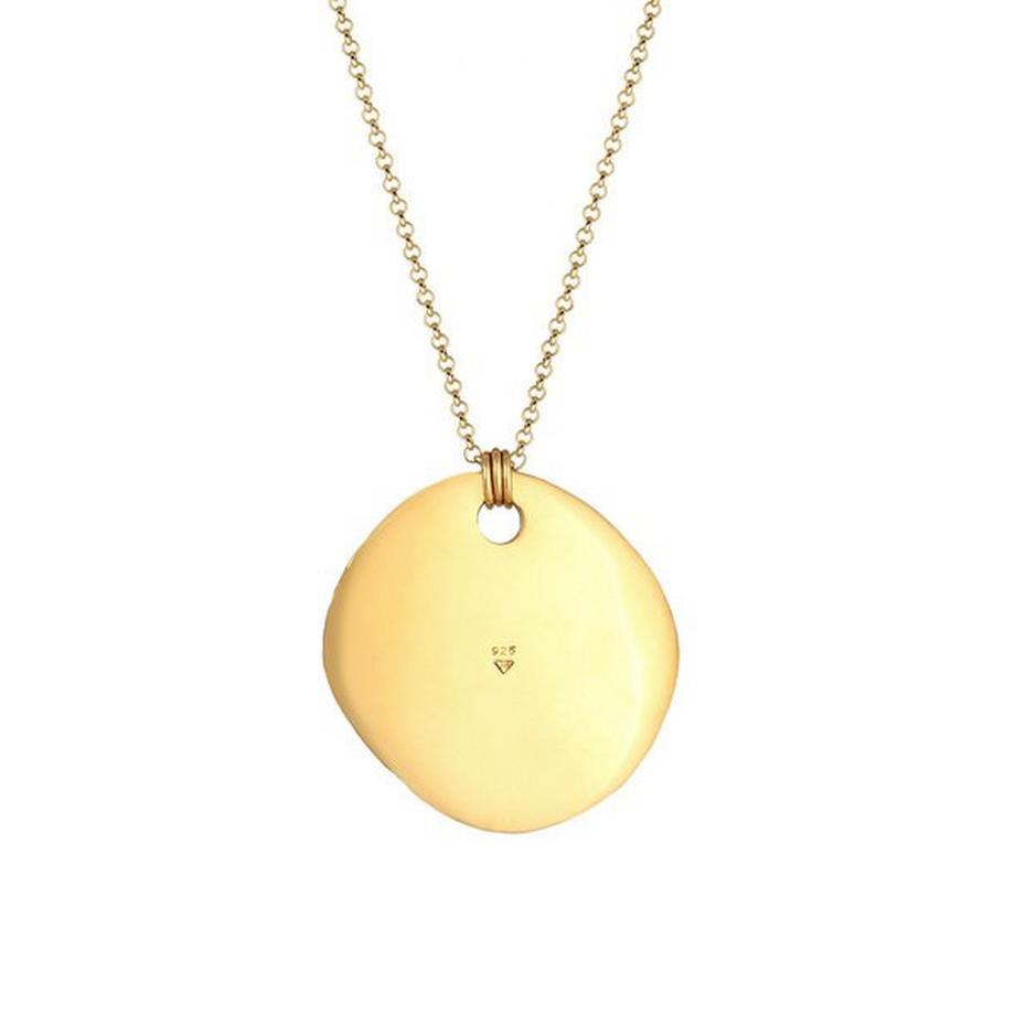 Elli  Collier Pendentif Plaquette Pour Dames Organique 