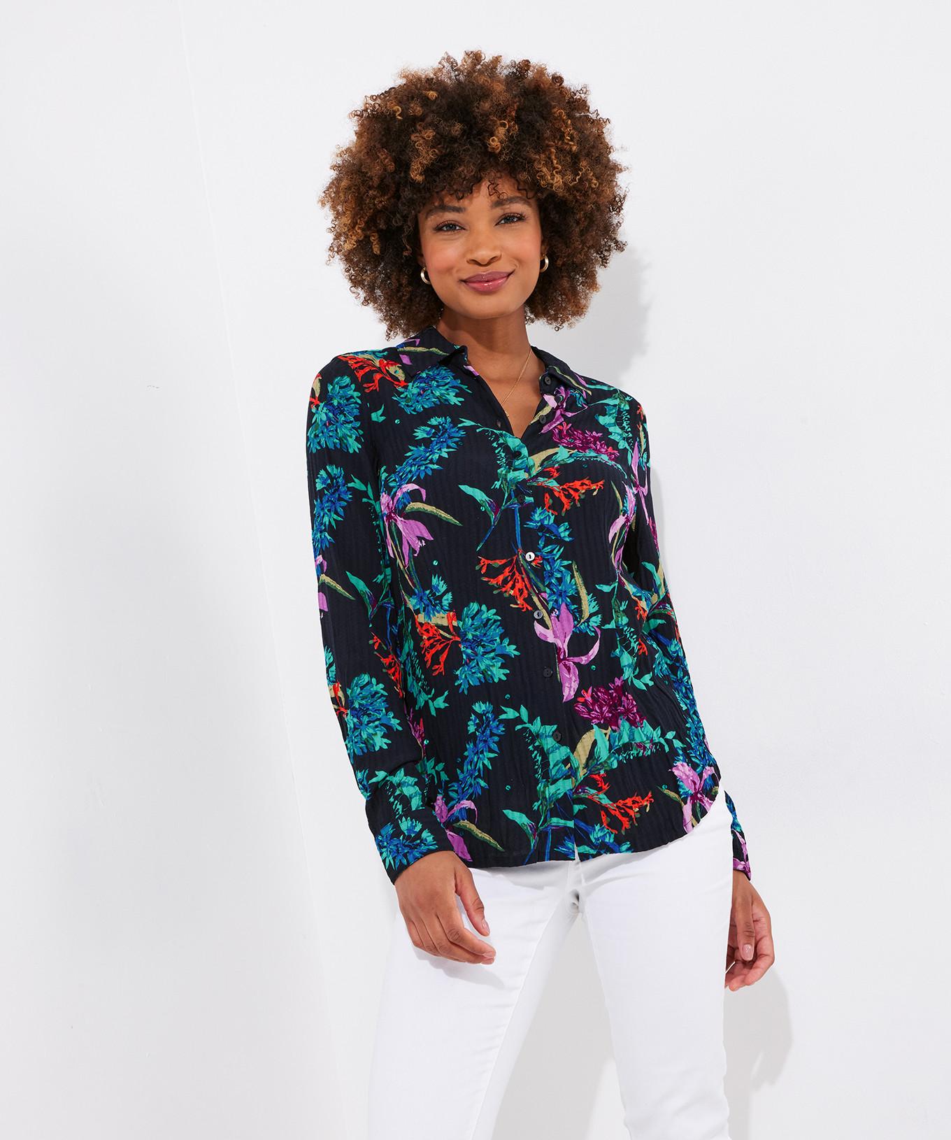 Joe Browns  Florale Pailletten-Kräuselbluse 