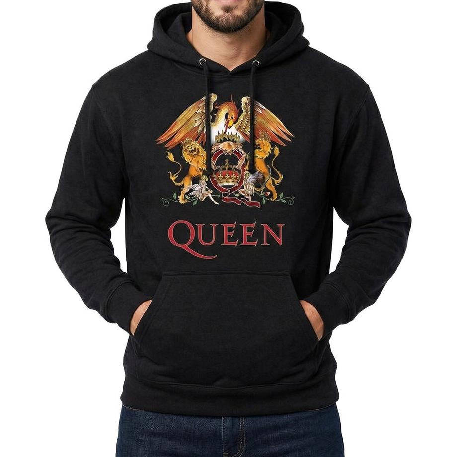 Queen Classic Felpa Con Cappuccio Cresta  