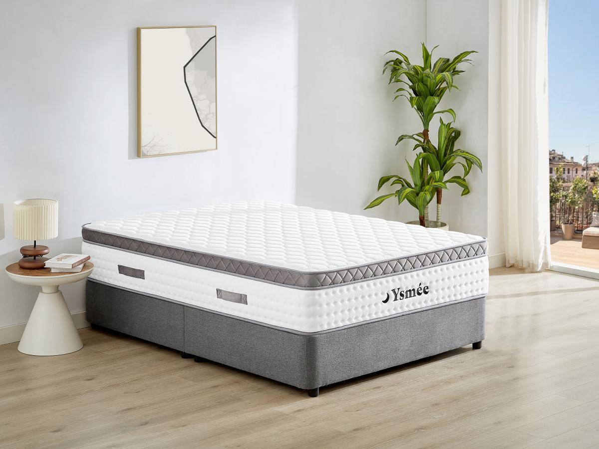 Ysmée Matelas 180 x 200 cm ressorts ensachés et surmatelas intégré ép.34cm - COSMOPOLITAIN II de YSMÉE  